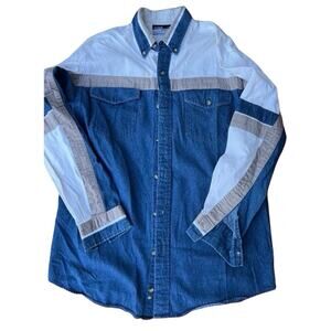 STEER WEST, western shirt, men's size LT